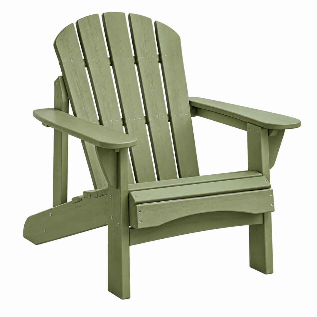 Adirondack-Gartenstuhl 83 x 79 x 95 cm Holz Grün mit breiten Armlehnen